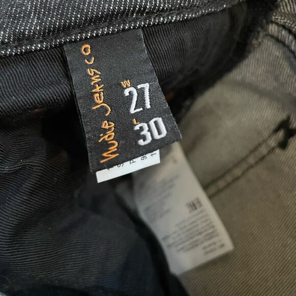 Nudie Jeans Straight Sally in Pixelated Grey - Picture 5 of 8